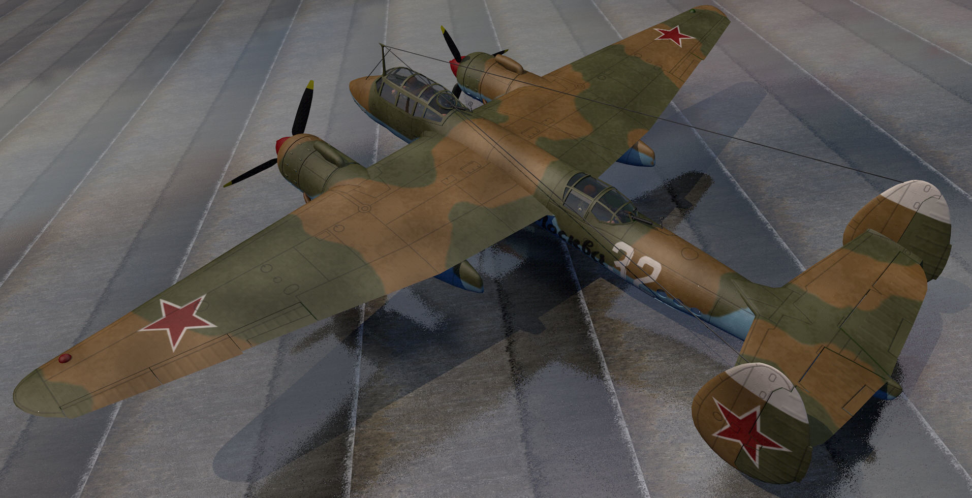 Tupolev TU-2 3D model_1