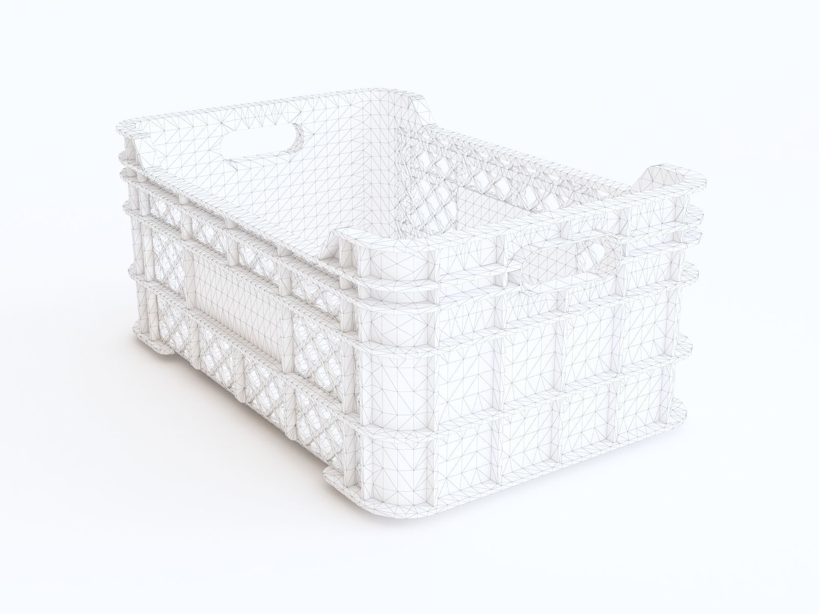 Plastic crate vol 01 3D model_3