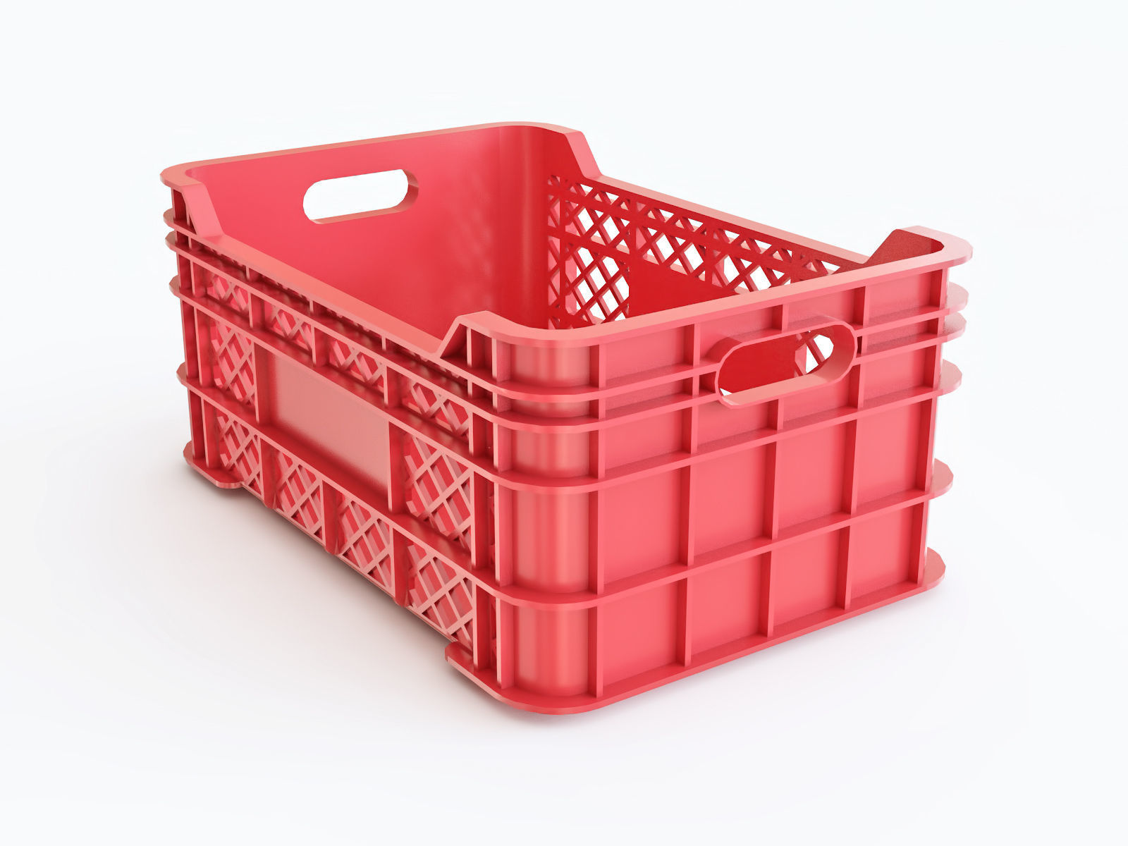 Plastic crate vol 01 3D model_2
