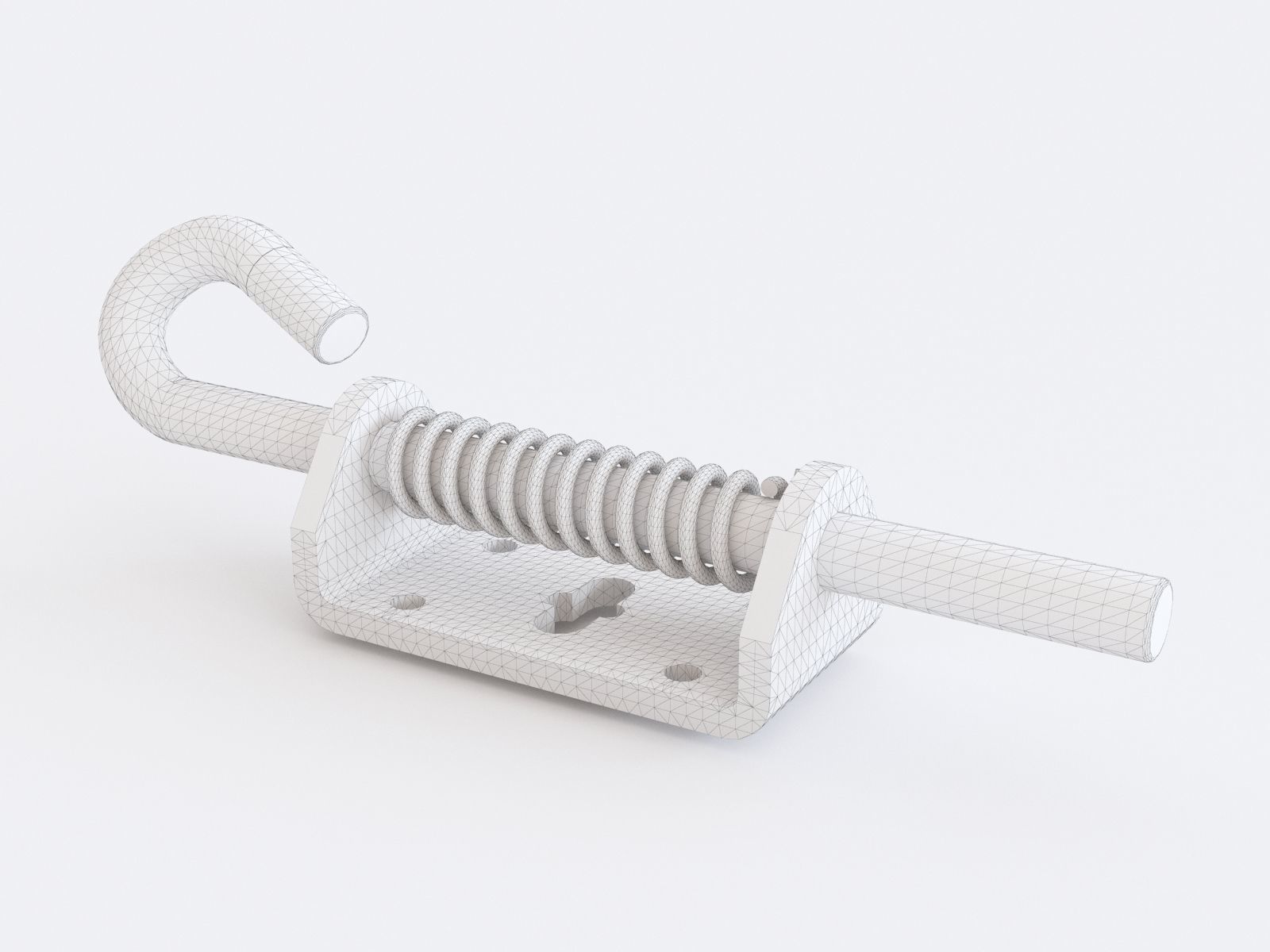 Door latch vol 01 3D model_7