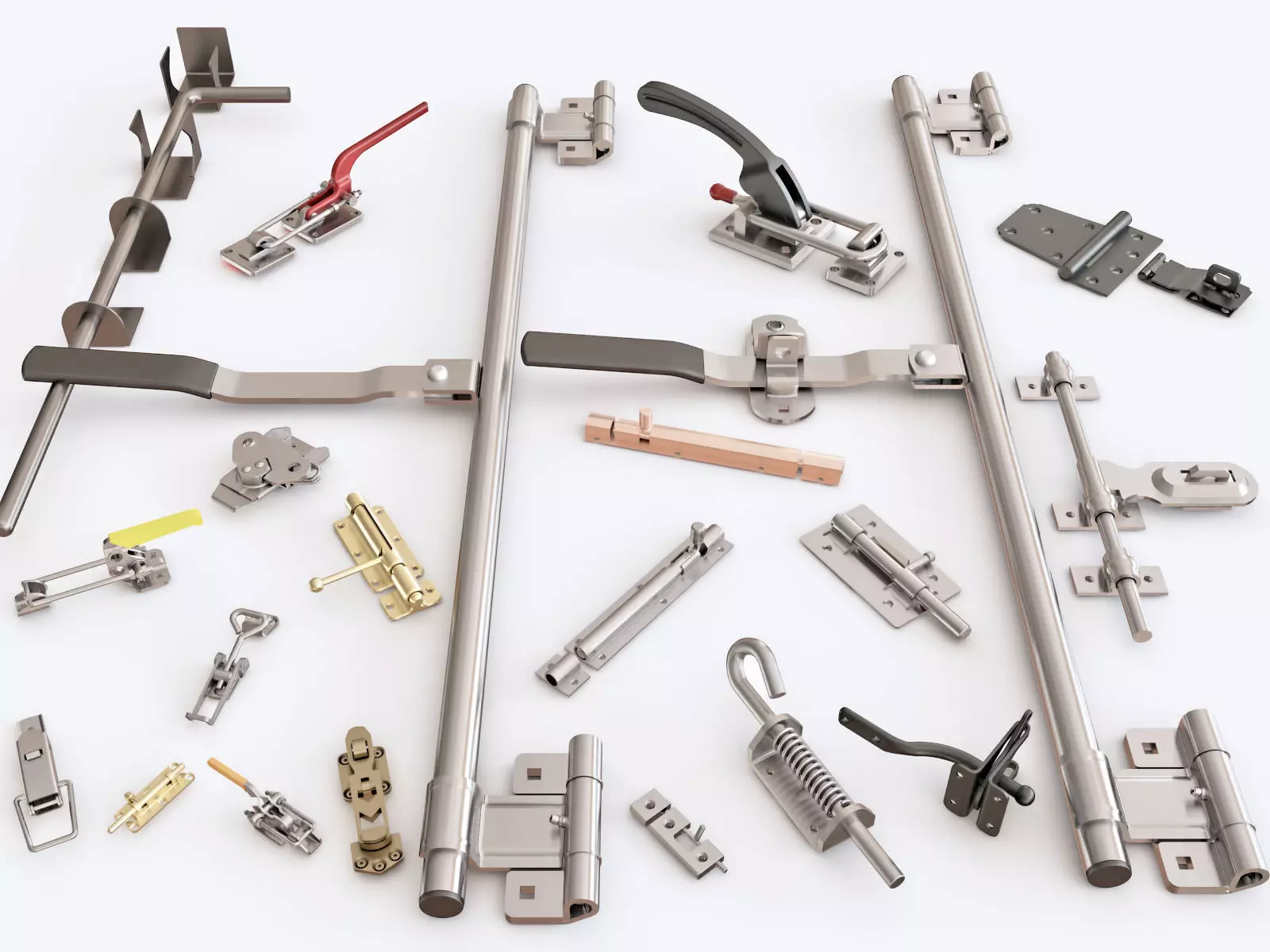 Door latch vol 01 3D model_0