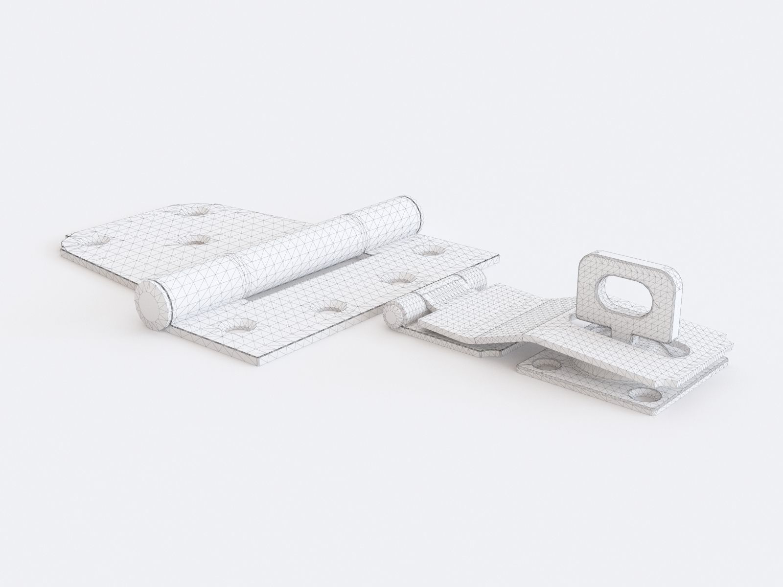 Door latch vol 01 3D model_5