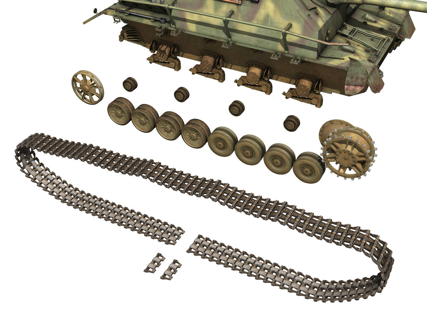 Jagdpanzer IV L70A 3D model_9