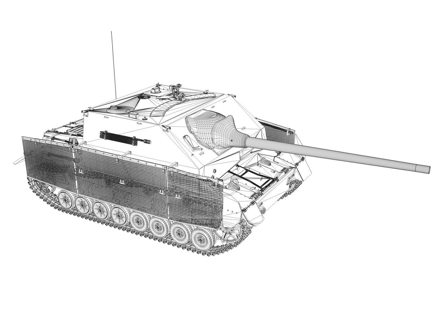 Jagdpanzer IV L70A 3D model_11