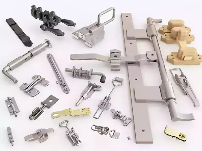 Door latch vol 02 3D model