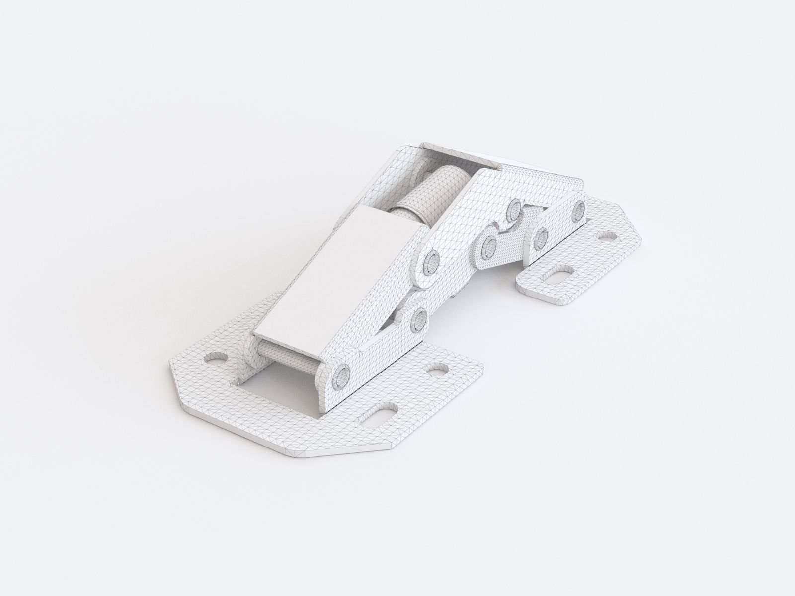 Door hinge vol 04 3D model_9