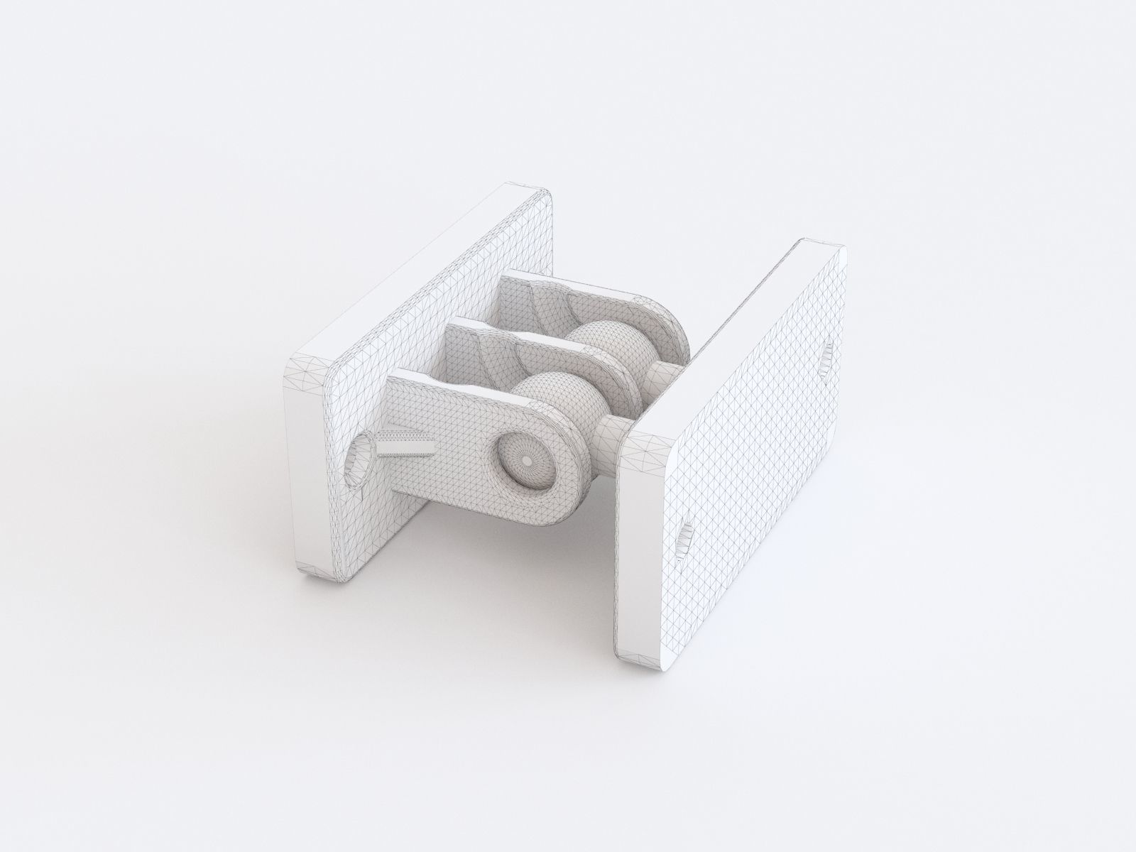 Door hinge vol 04 3D model_5