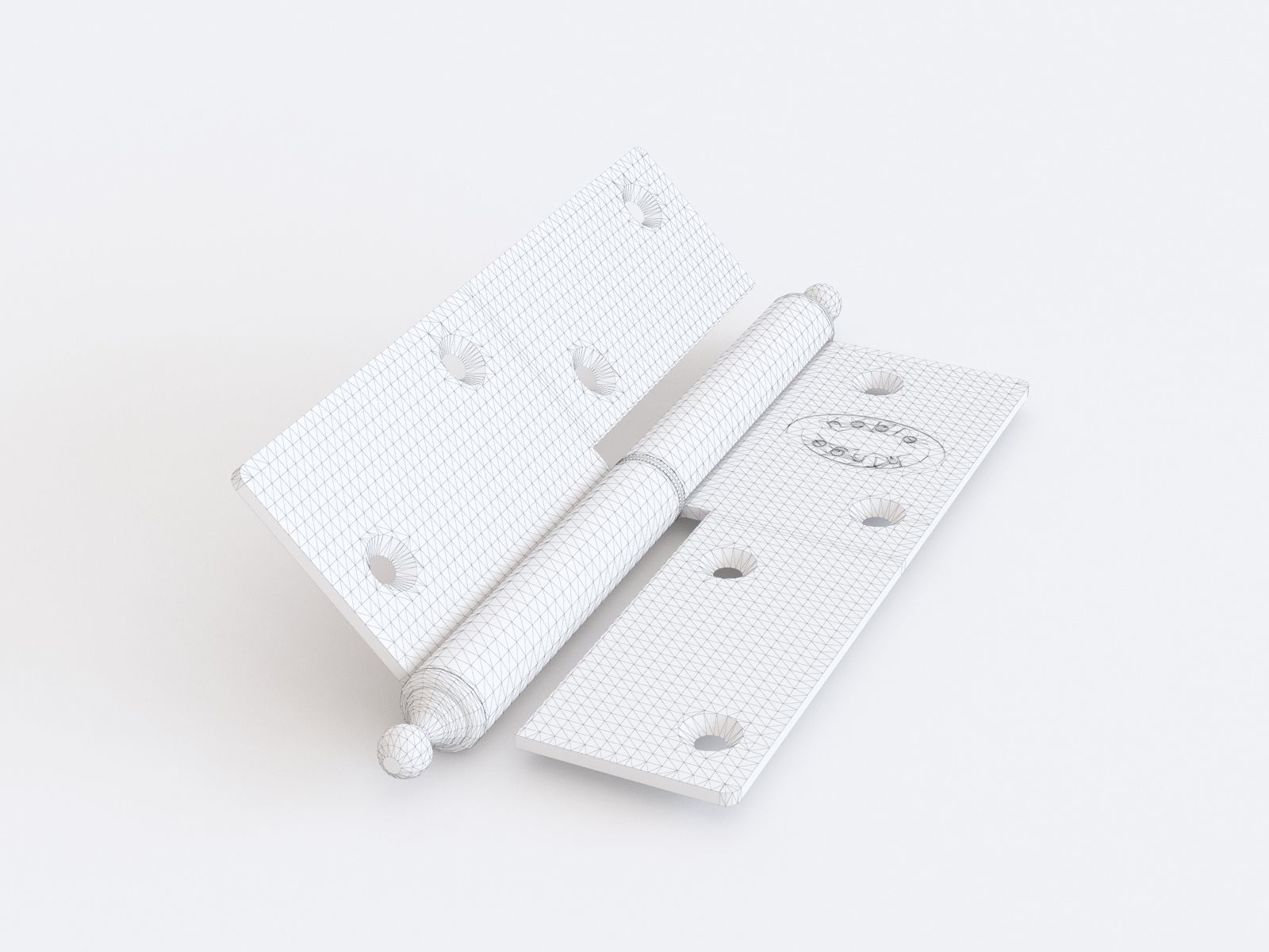 Door hinge vol 04 3D model_7