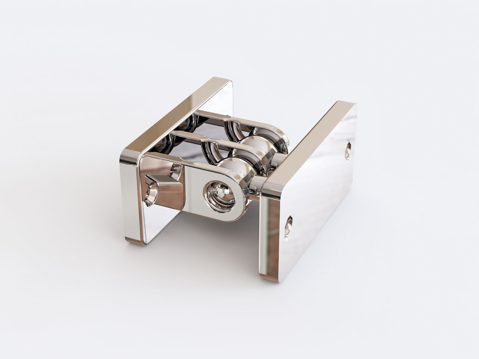 Door hinge vol 04 3D model_4