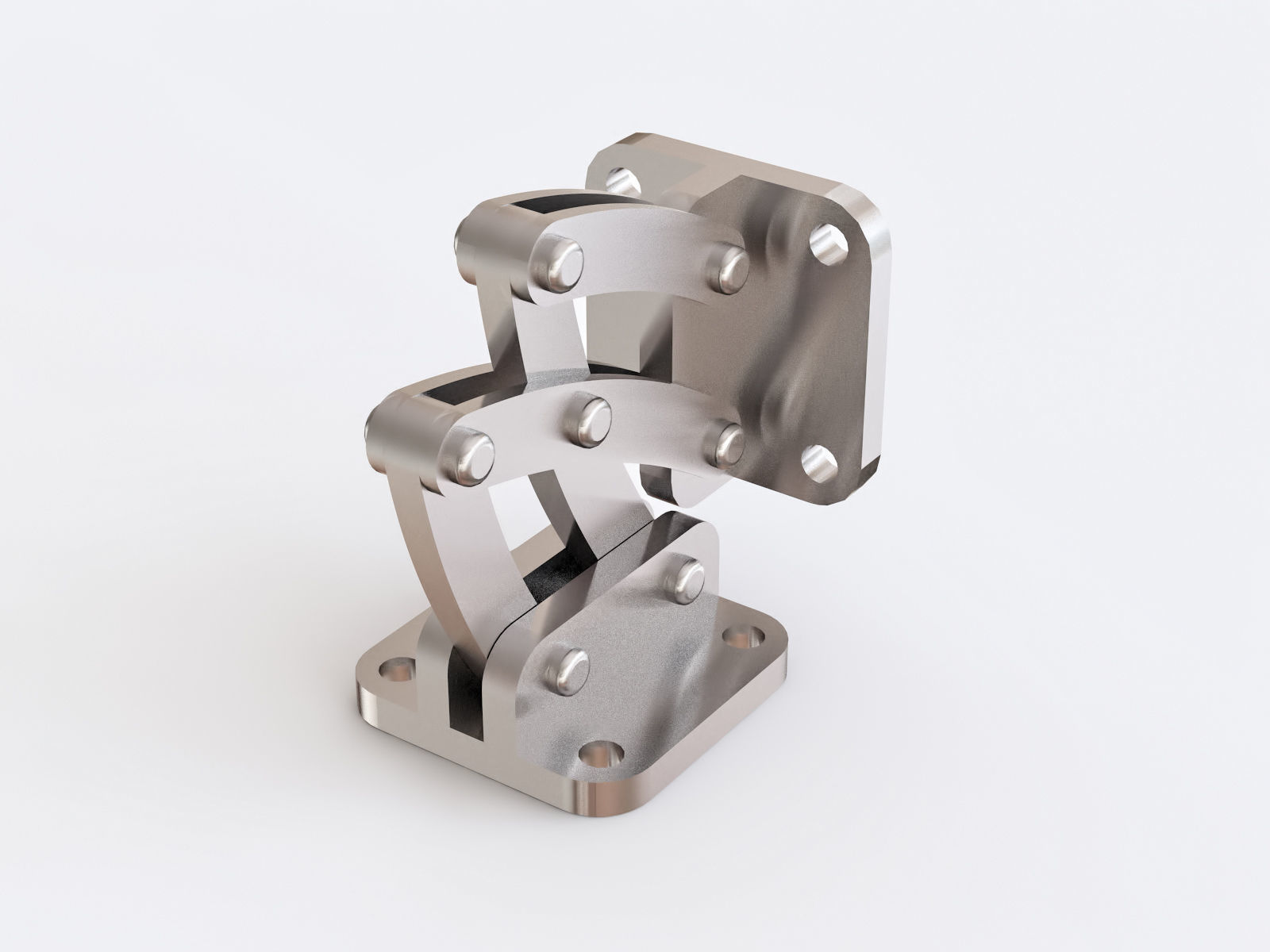 Door hinge vol 04 3D model_2