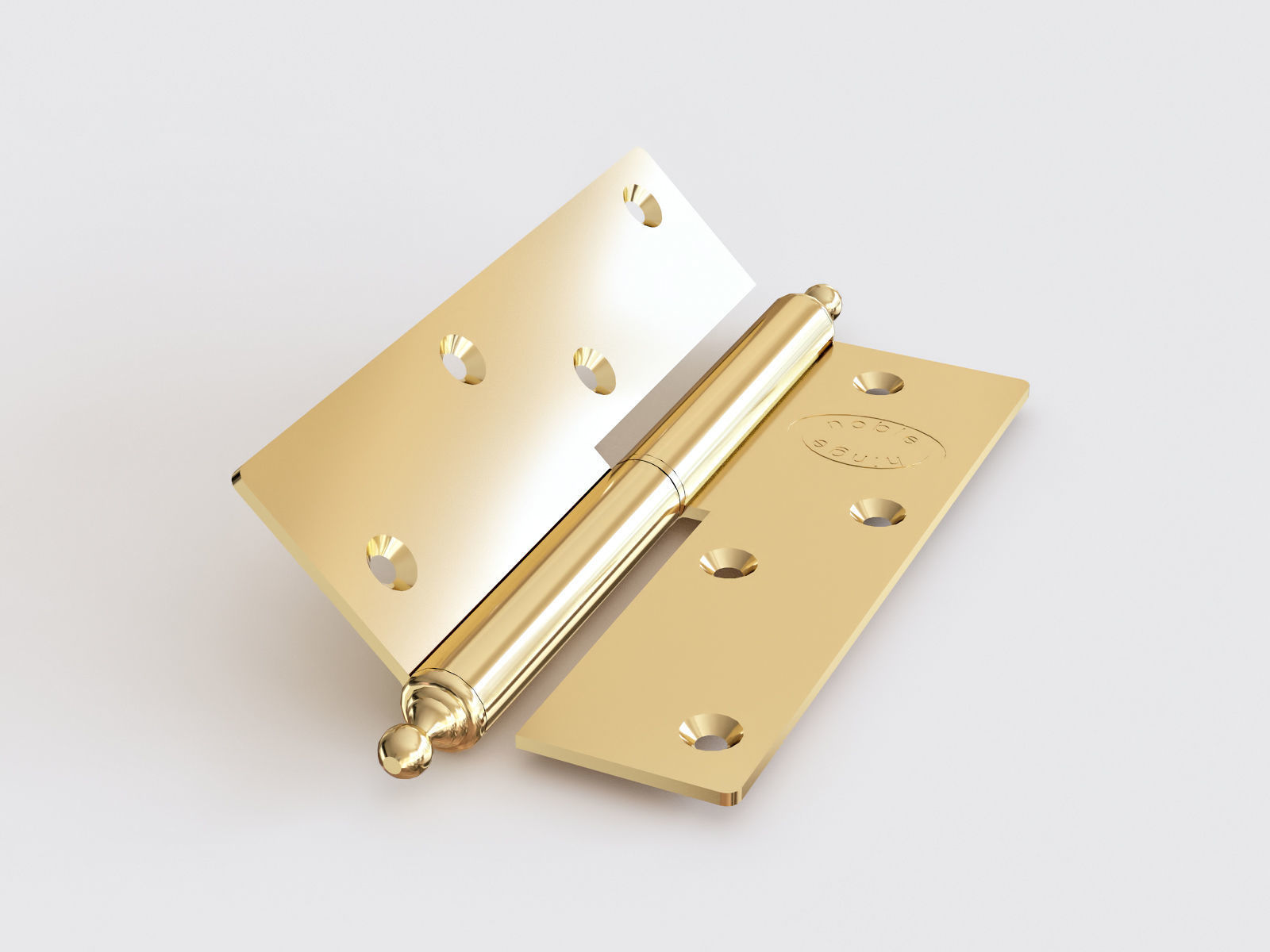 Door hinge vol 04 3D model_6