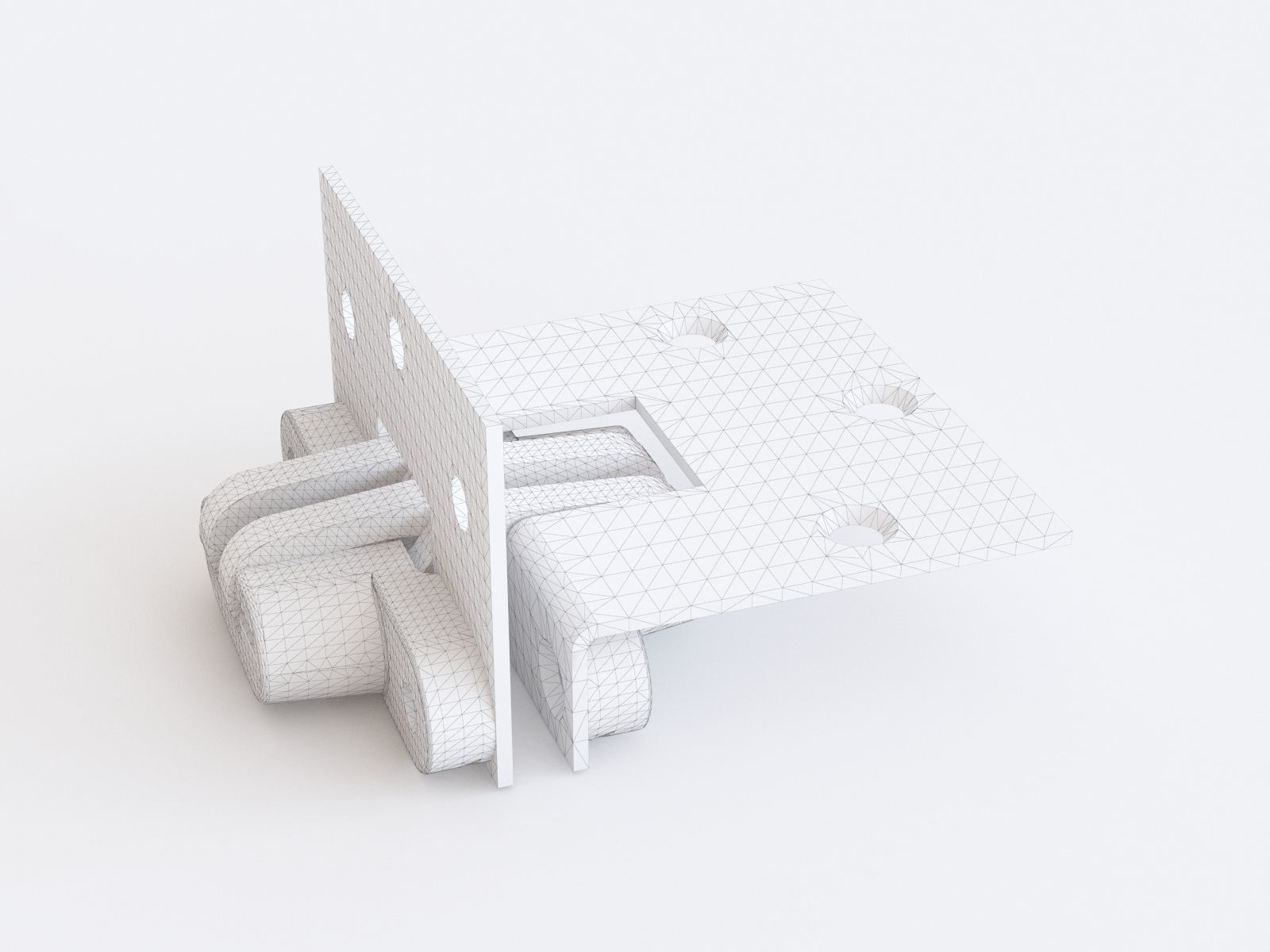 Door hinge vol 04 3D model_11