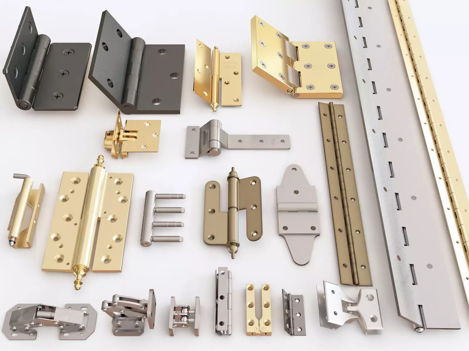 Door hinge vol 04 3D model_0