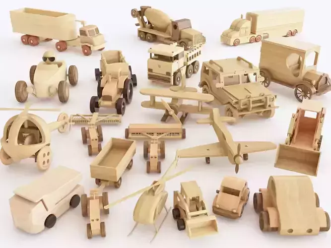 Wooden toy vol 05 3D model
