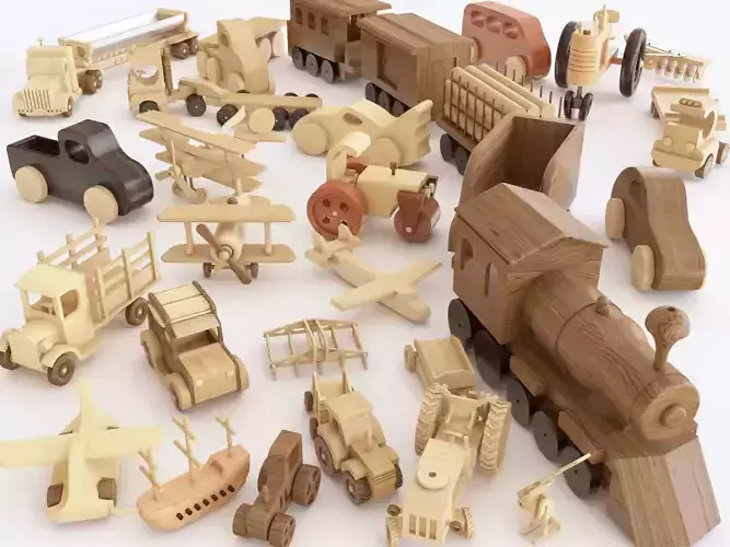Wooden toy vol 07 3D model