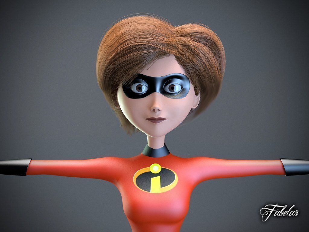 Elastigirl Printable 3D print model_3