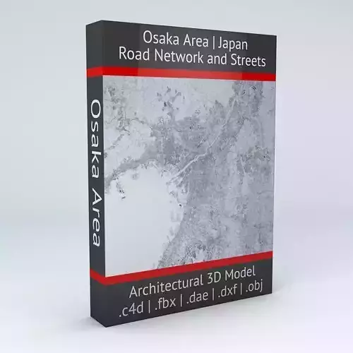 Osaka Area Road Network and Streets