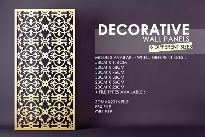 Decorative 3D Panel-Screen