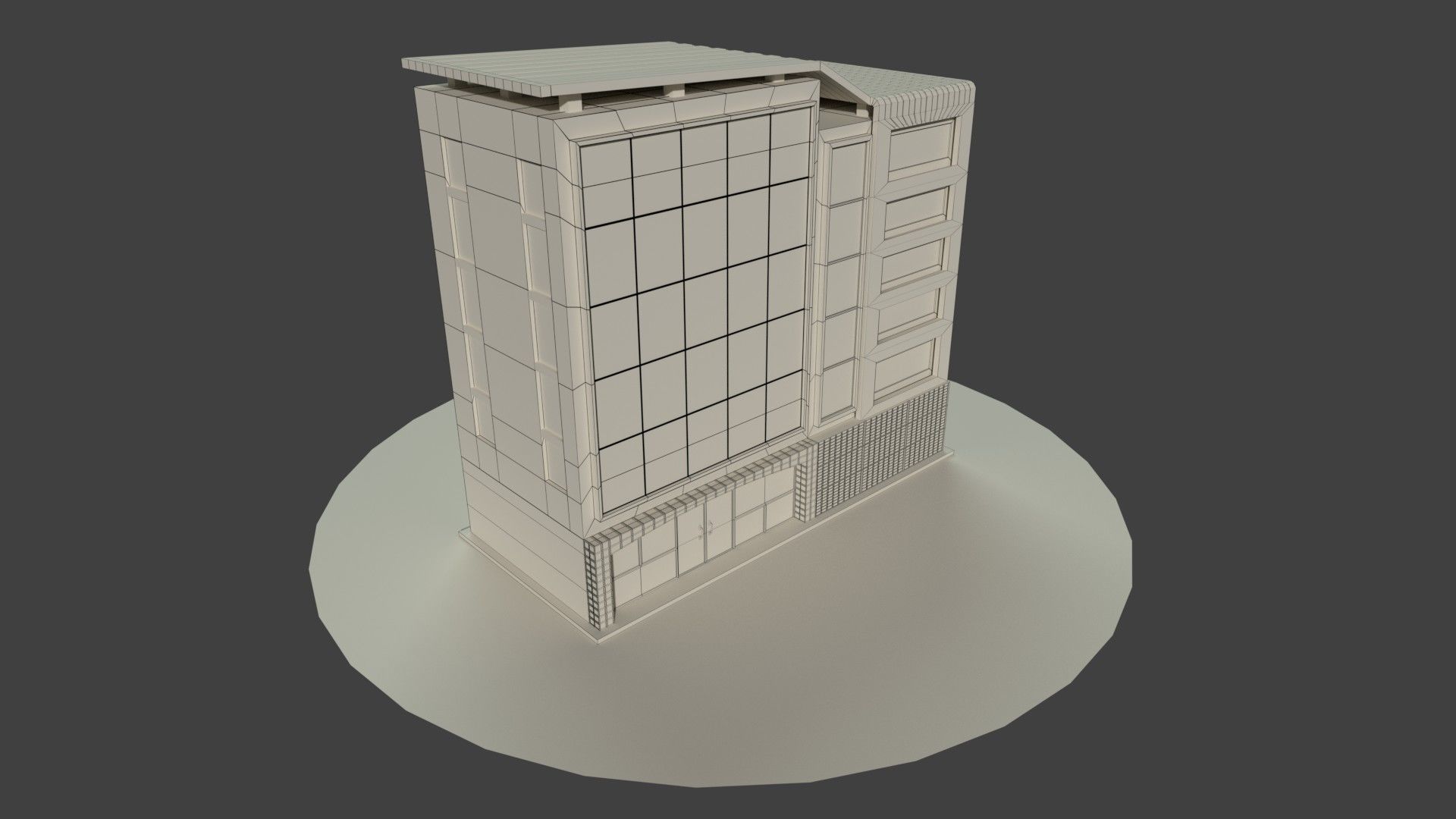 OFFICE BUILDING Free low-poly 3D model_13