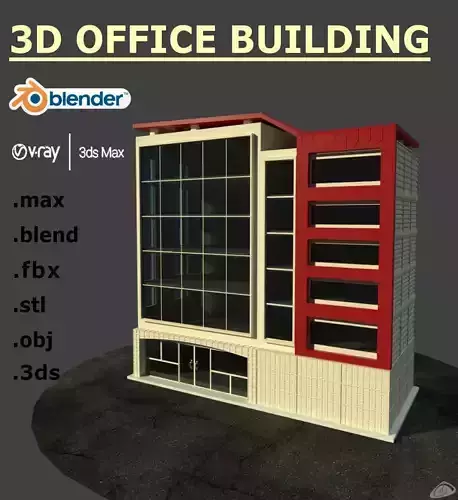 OFFICE BUILDING Free low-poly 3D model OFFICE BUILDING Free low-poly 3D model