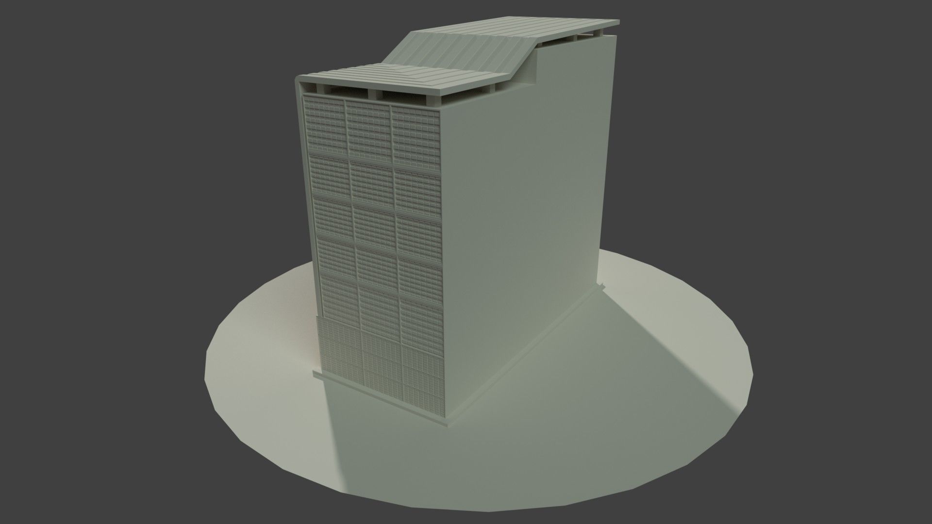 OFFICE BUILDING Free low-poly 3D model_10