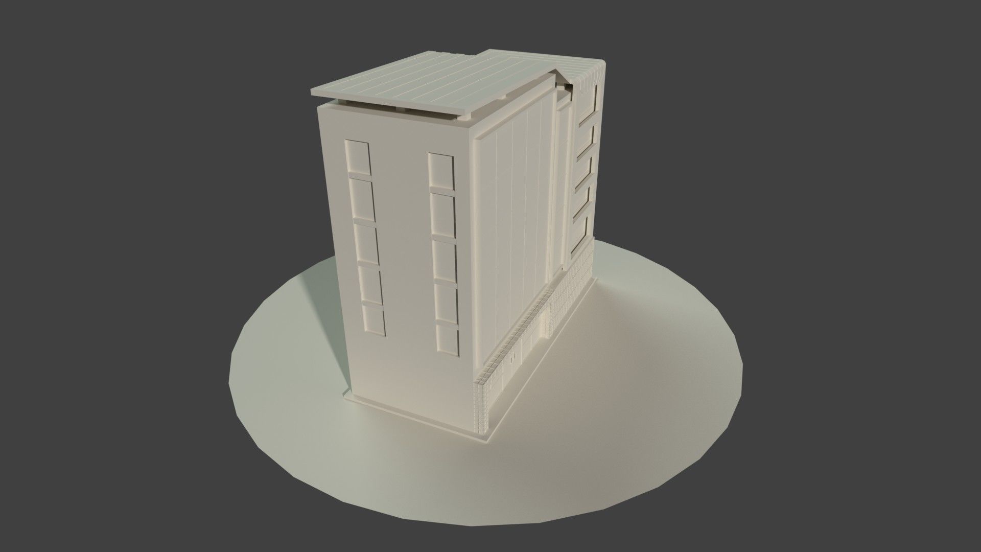 OFFICE BUILDING Free low-poly 3D model_11
