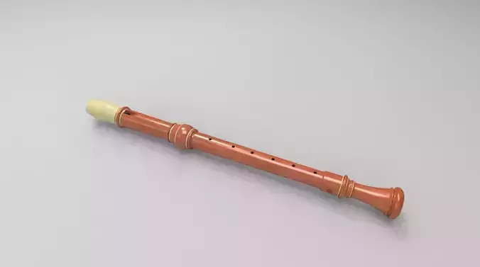 Descant Recorder  3D model