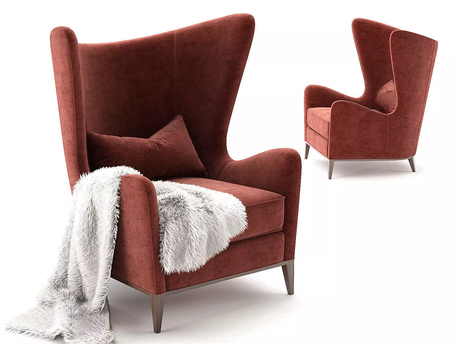 MONROE Occasional Lounge chair the sofa and chair company 3D model