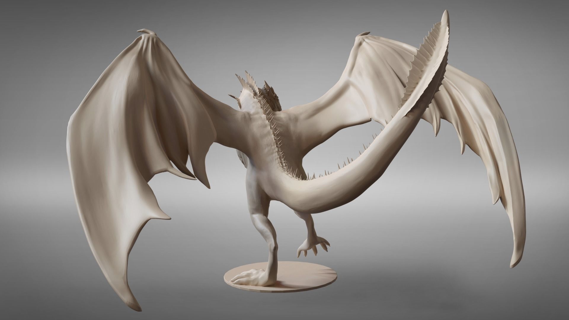 Drogon posed printable model 3D print model_3