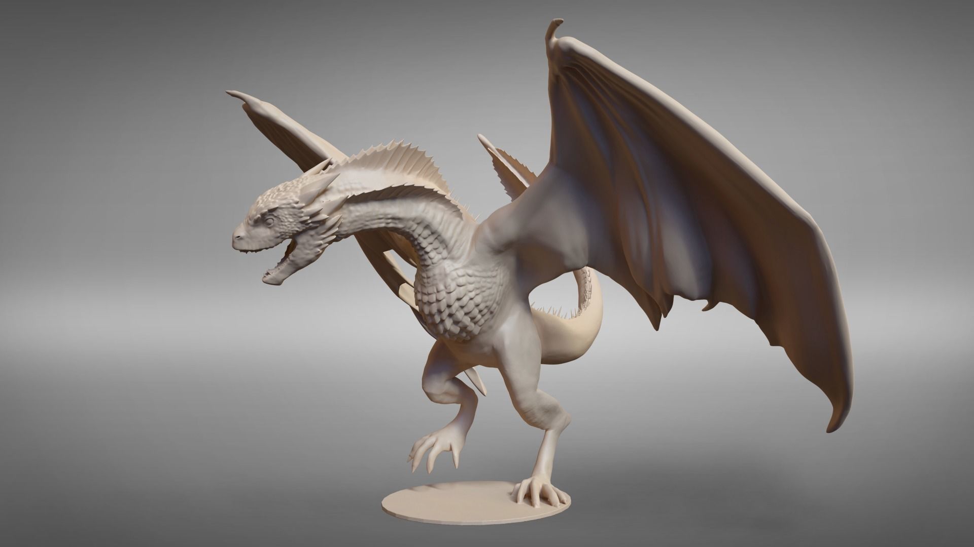 Drogon posed printable model 3D print model_2
