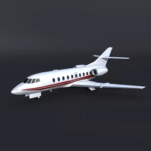 Dassault Falcon 30 business jet 3D model