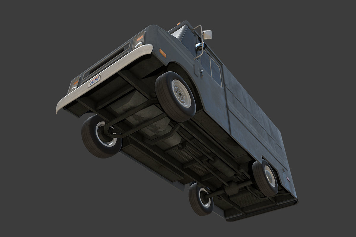 Step Van Low-poly 3D model_9