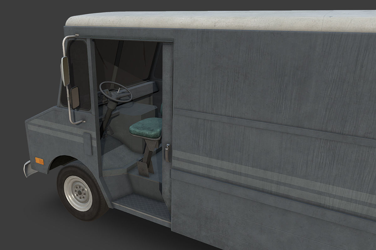 Step Van Low-poly 3D model_8