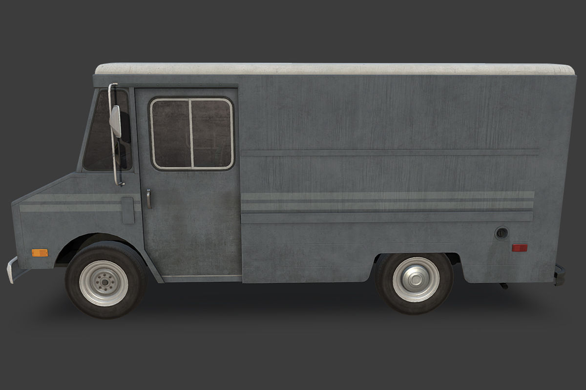 Step Van Low-poly 3D model_6