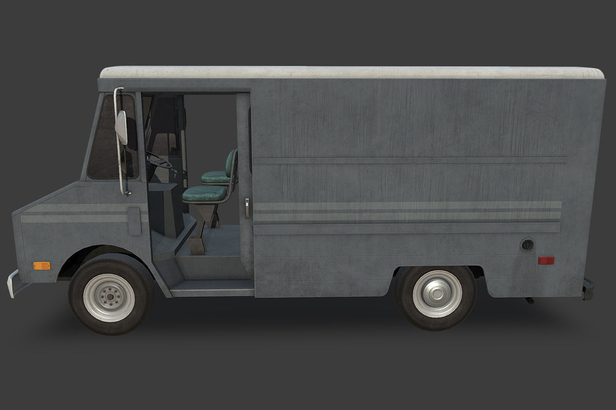 Step Van Low-poly 3D model_7