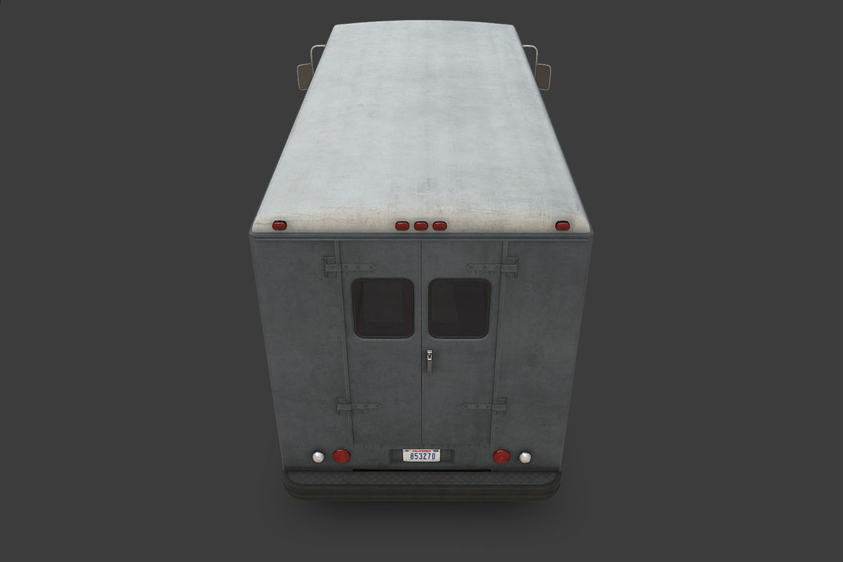 Step Van Low-poly 3D model_4