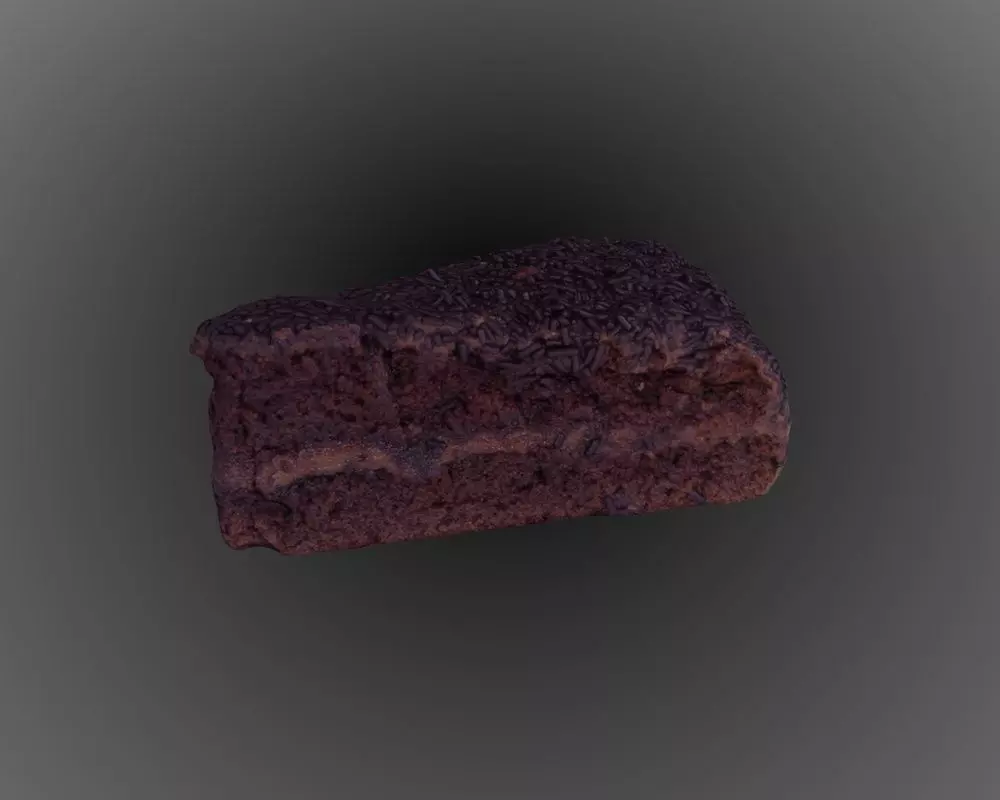 Chocolate Truffle Cake 3D model_0