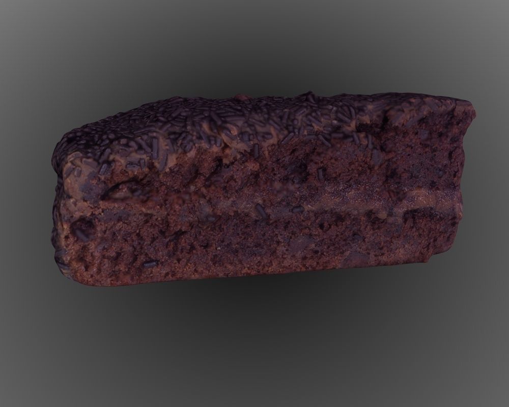 Chocolate Truffle Cake 3D model_4
