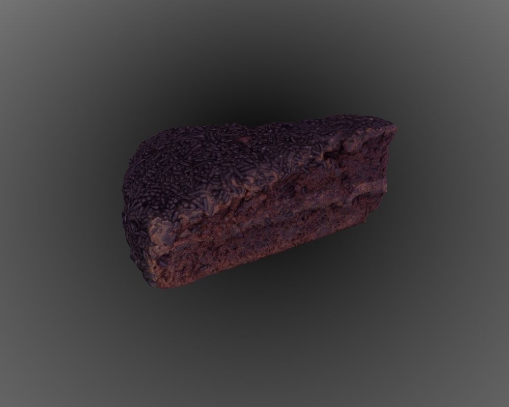Chocolate Truffle Cake 3D model_3