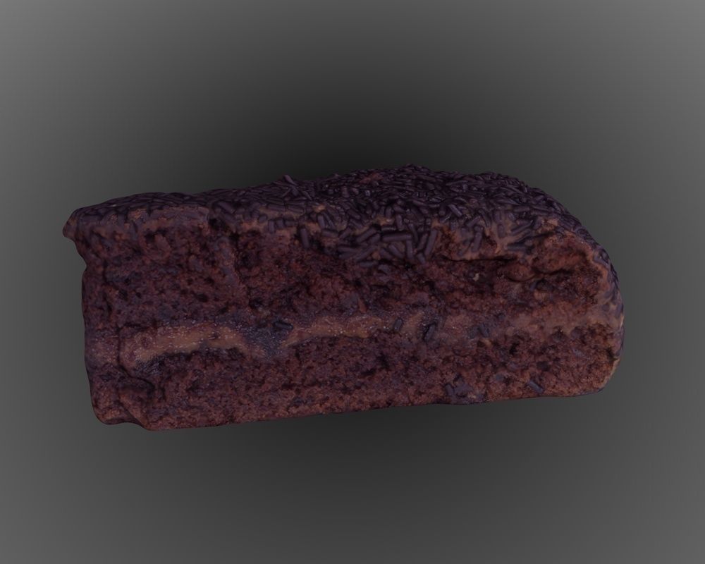 Chocolate Truffle Cake 3D model_5