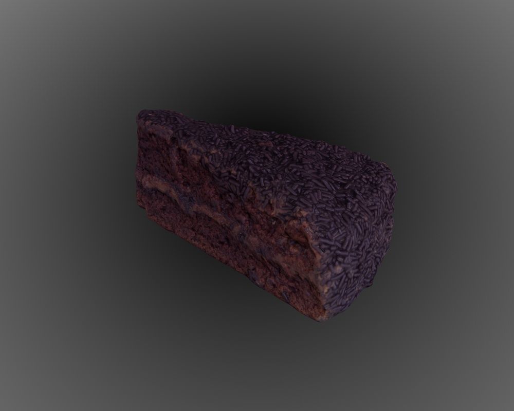 Chocolate Truffle Cake 3D model_2