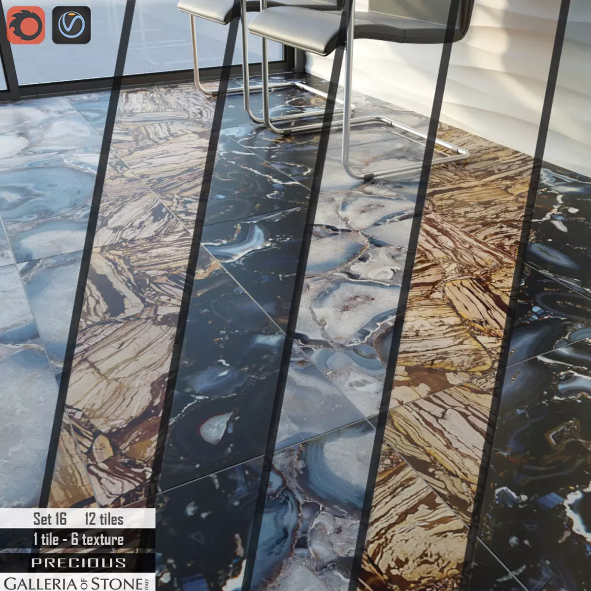 Galleria of Stone Italy Set 16 3D model_0