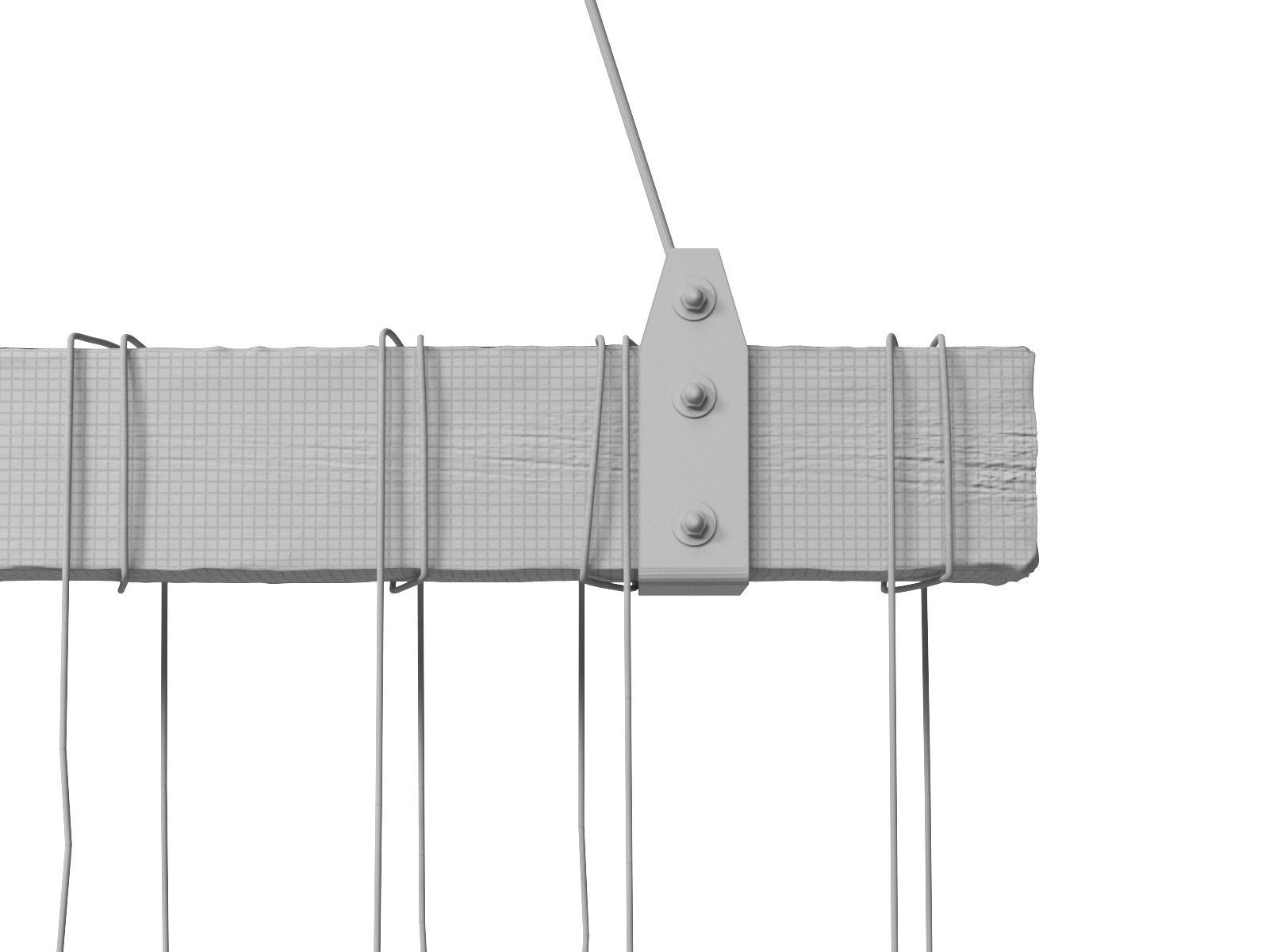 Wooden Chandelier 3D model_6