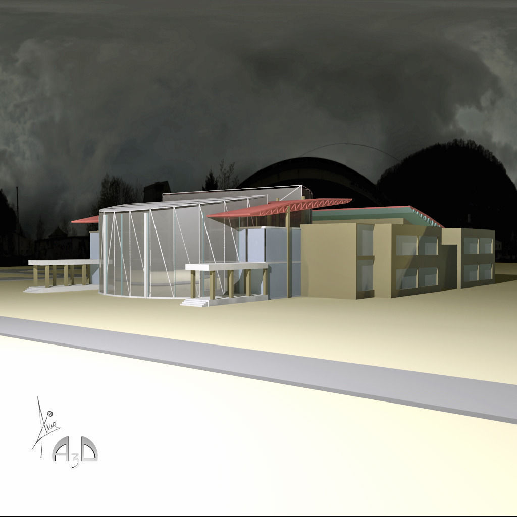 School Facility 3D model_7