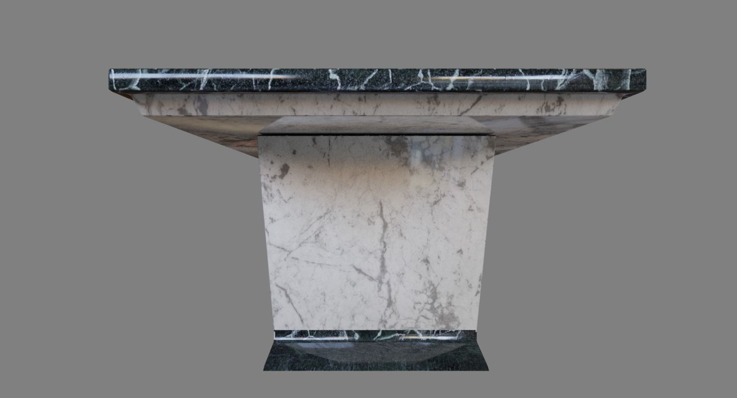 Marble Table Updated Free low-poly 3D model_4