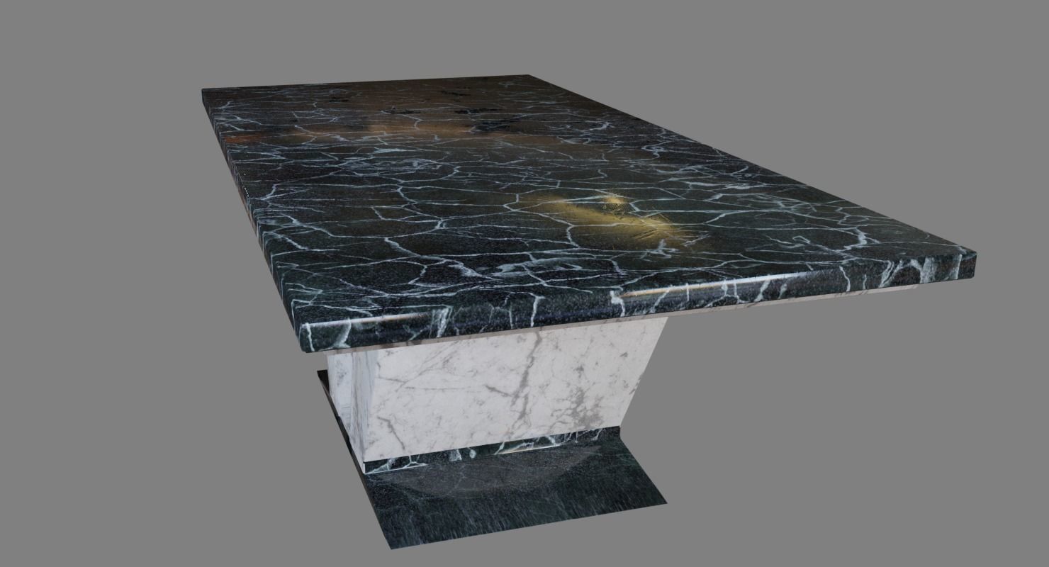Marble Table Updated Free low-poly 3D model_2