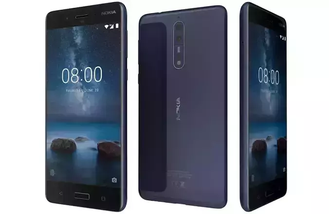 Nokia 8 Tempered Blue