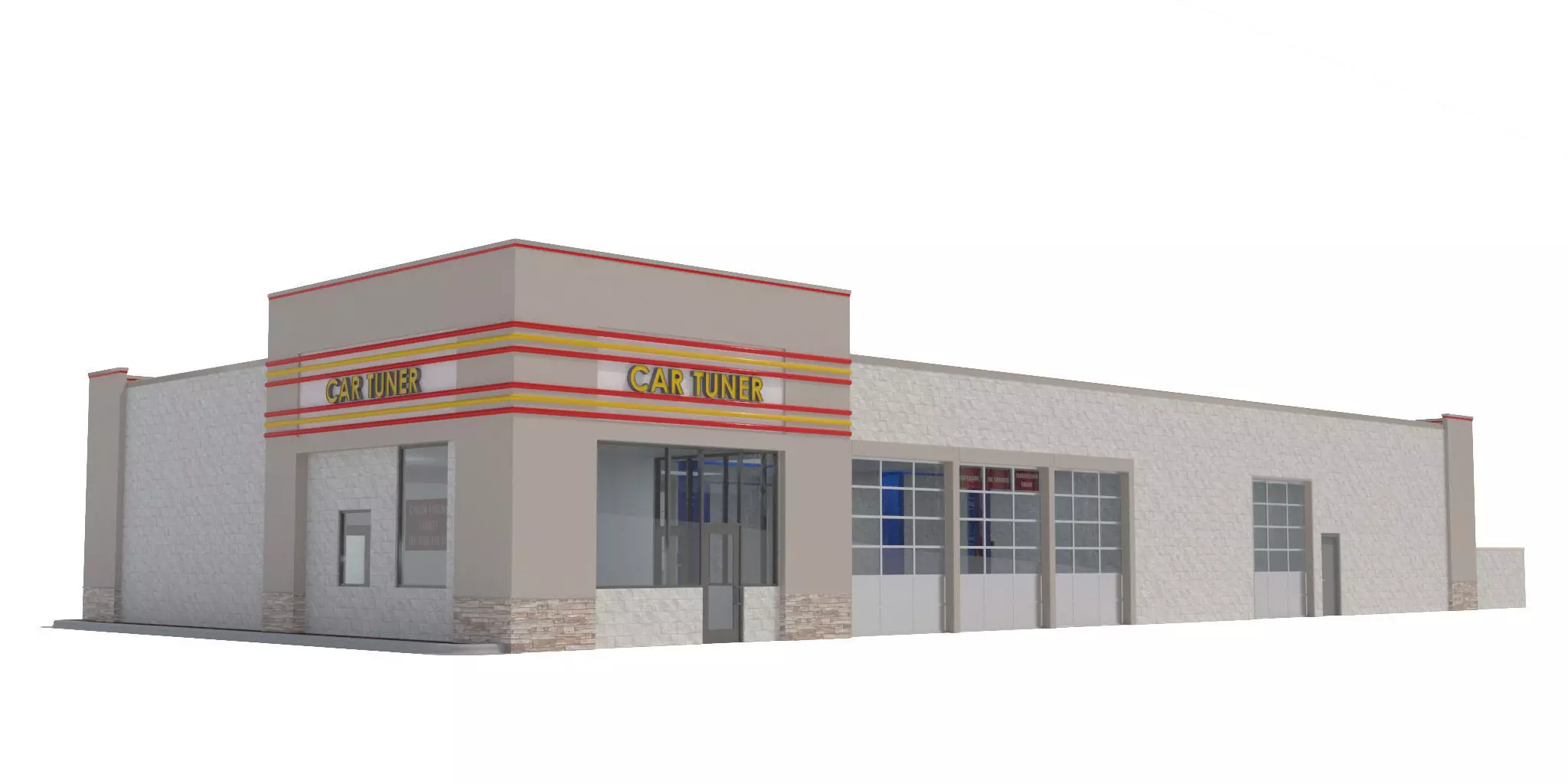 Retail-009-Auto Service 3D model_0