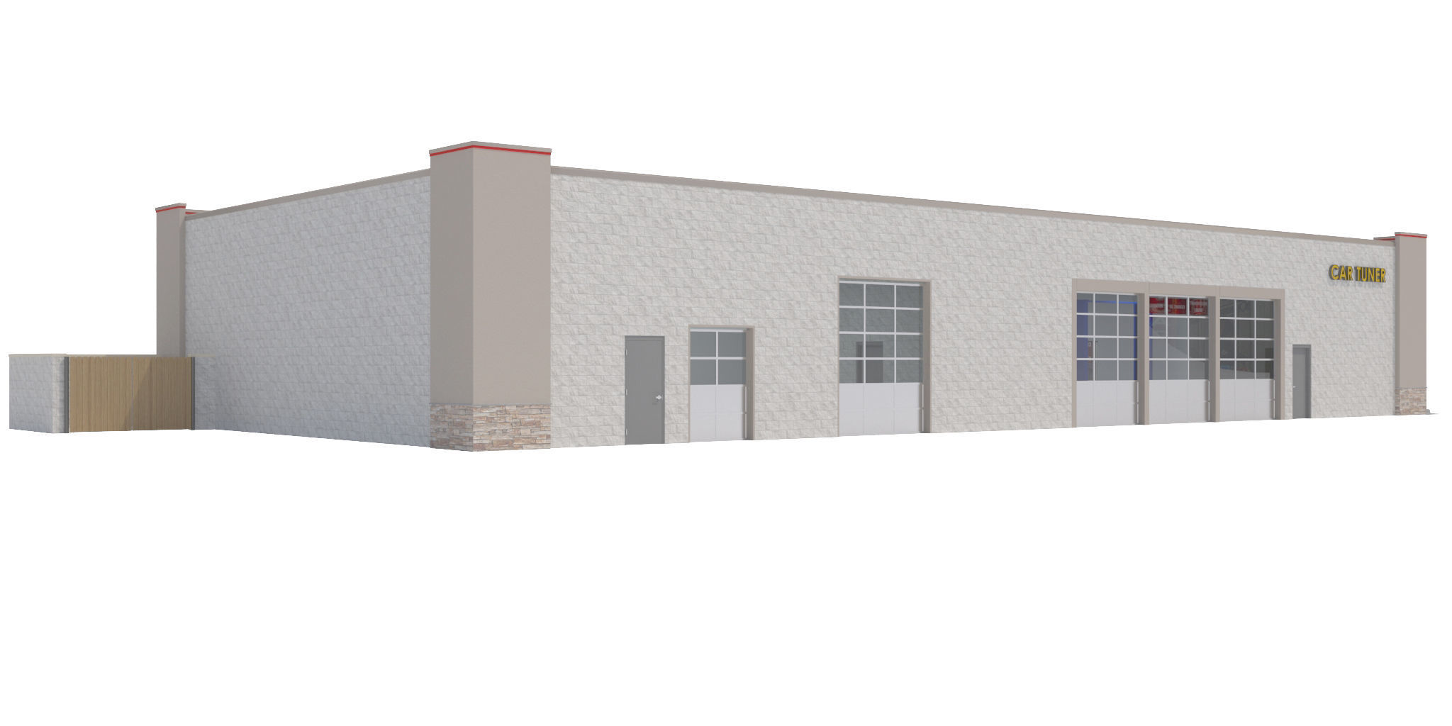 Retail-009-Auto Service 3D model_2