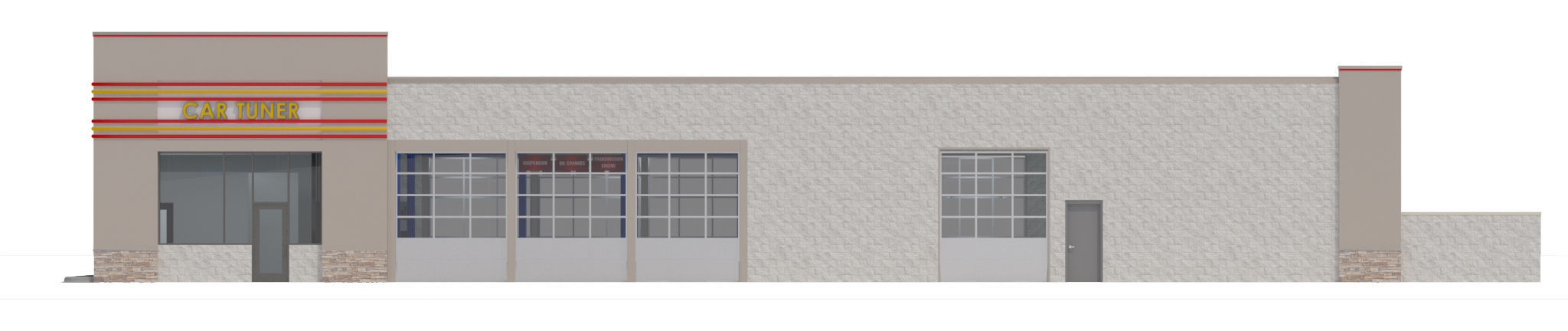 Retail-009-Auto Service 3D model_5